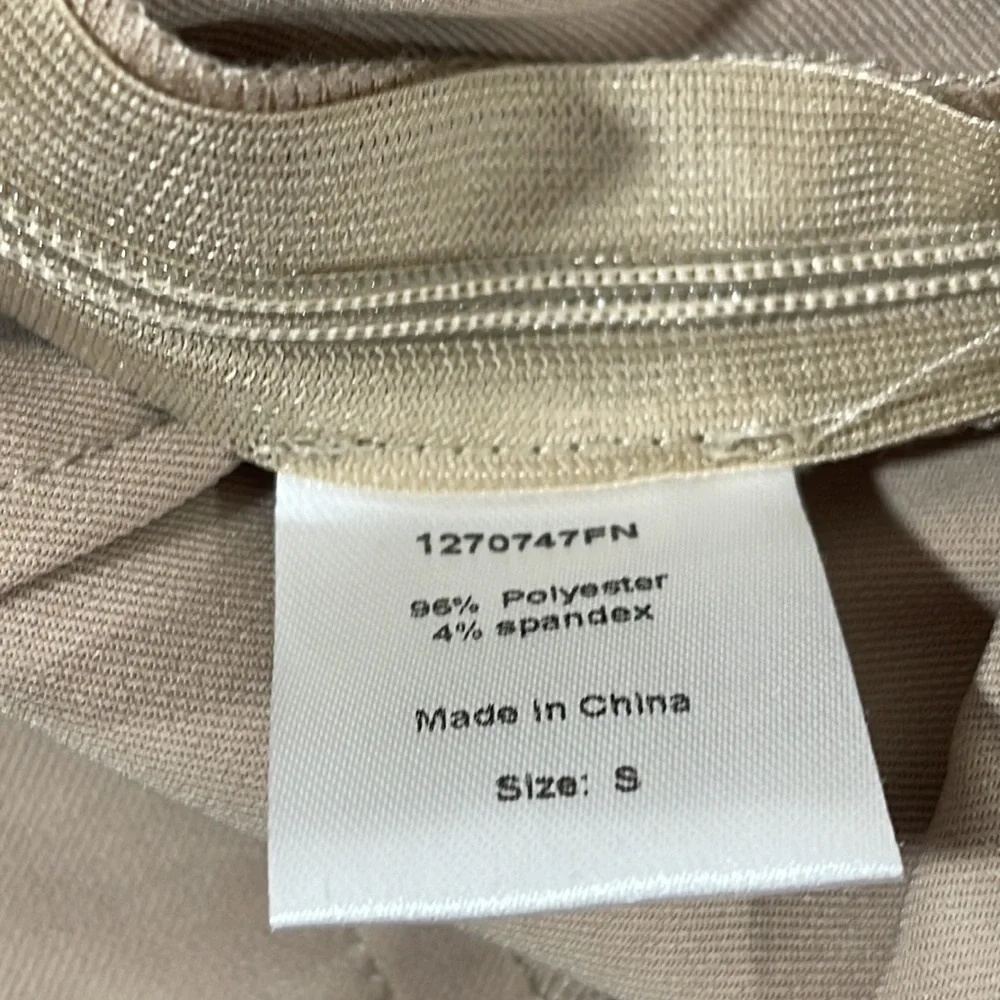 FASHION NOVA Office Pow Wow High Waist Trouser - Khaki Size Small NEW - Picture 11 of 14